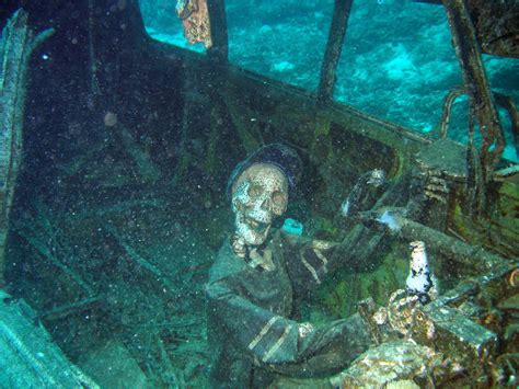 Underwater Airplane Wreckage : creepy