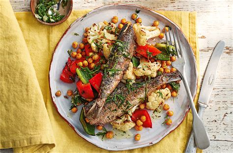 Sardines With Roasted Cauliflower | Healthy Recipes | Tesco Real Food