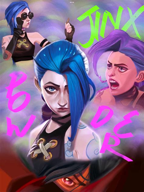 Jinx Arcane Poster by Foobelle on DeviantArt