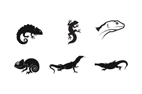 Lizard and Reptile Logo Icon Vector Graphic by anggasaputro4489 ...