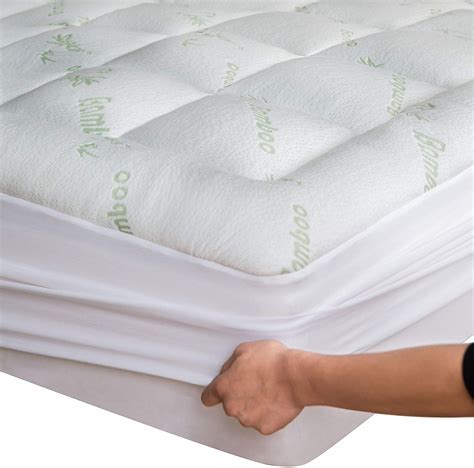 Niagara Sleep Answer Bamboo Mattress Topper – Twin Size, Cooling, Extra ...