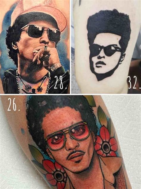 33 Bruno Mars Tattoos for Music Lovers - Tattoo Glee