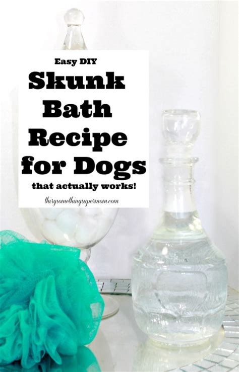 Skunk Bath Recipe for Dogs - ThirtySomethingSuperMom