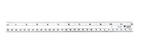 12 Inch Actual Size Printable Ruler