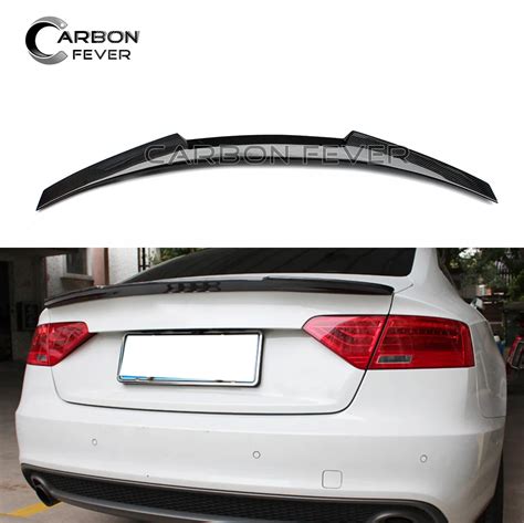 For Audi A5 Carbon Fiber Rear Spoiler Wing 2 Door Coupe 2009 2016 Back ...