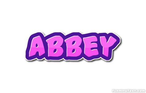 Abbey Logo | Free Name Design Tool from Flaming Text