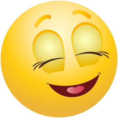 Pleased Emoticon Emoji Clipart Info