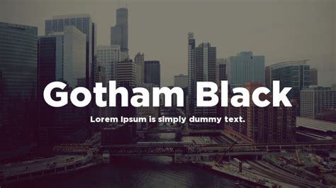 Gotham Black Font : Download Free for Desktop & Webfont