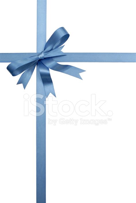 Blue Gift Ribbon and Bow stock photos - FreeImages.com