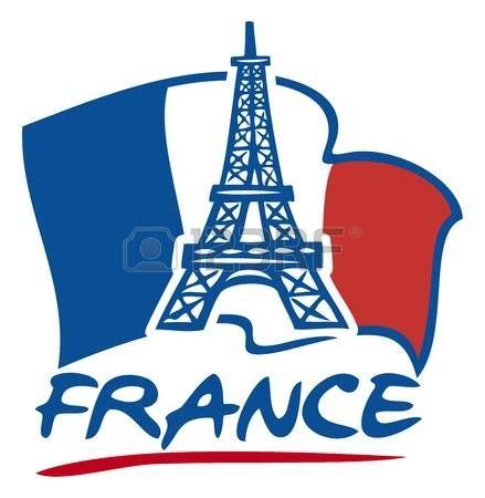 parís diseño de la torre Eiffel y francia eiffel bandera icono de la ...