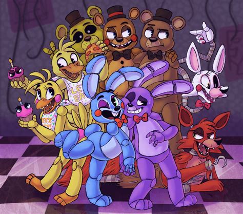 Fnaf 2 all animatronics | Fnaf, Fnaf wallpapers, Fnaf art