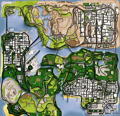 Remaster Map Full Version for GTA San Andreas