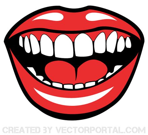 Smiling Mouth Vector Graphics | Download Free Vector Art | Free-Vectors