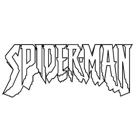 Black And White Spiderman Logo