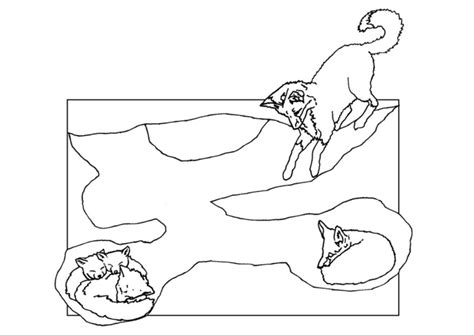 Fox Den Coloring Page Coloring Pages