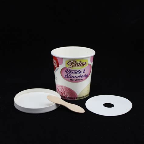 90ml 100ml 120ml 150ml Ice Cream Paper Cup With Lid - Buy Ice Cream ...