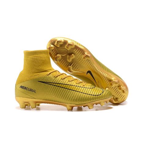 Nike Mercurial Superfly V FG ACC Ronaldo CR7 Boot - Gold