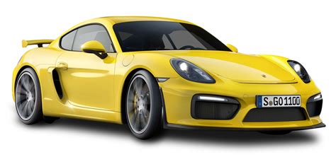 Yellow Porsche Cayman GT4 Car PNG Image - PurePNG | Free transparent ...