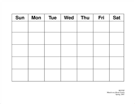 5 Day Week Calendar Templates | Calendar Template Printable