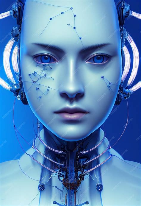 Premium AI Image | Futuristic Human Cyborg Robot