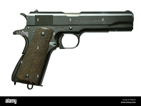 Colt Semi Automatic Pistol .45 calibre M1911A Stock Photo - Alamy