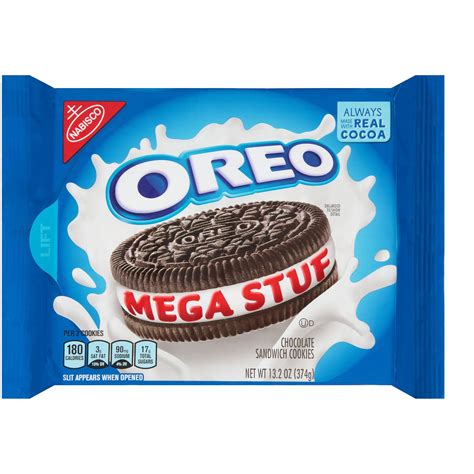 Buy Oreo Mega Stuf Chocolate Sandwich Cookies, 13.2 Ounce Online at ...