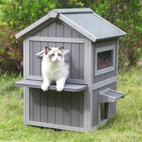 Tucker Murphy™ Pet Bromsgrove Outdoor Cat House | Wayfair