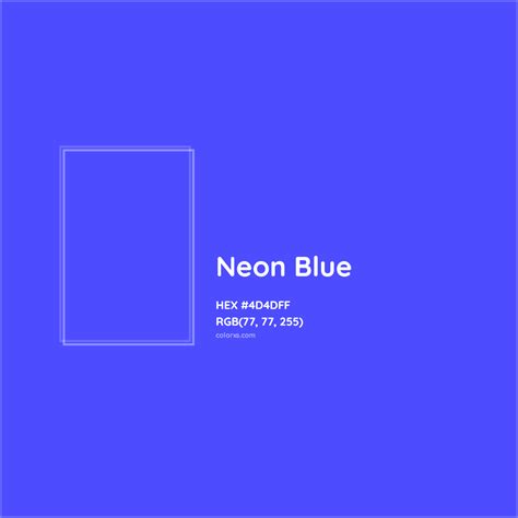 Neon Blue Color Palette