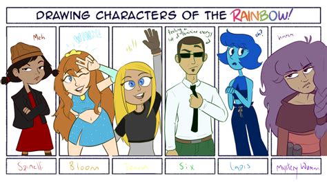 cartoon characters of the rainbow by neopuff on DeviantArt