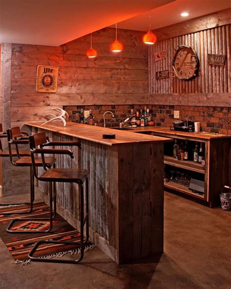 46 Stunning Rustic Bar Design Ideas Match For Any Home Design | Home ...