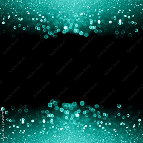 Dark teal turquoise black glitter sparkle background birthday Christmas ...