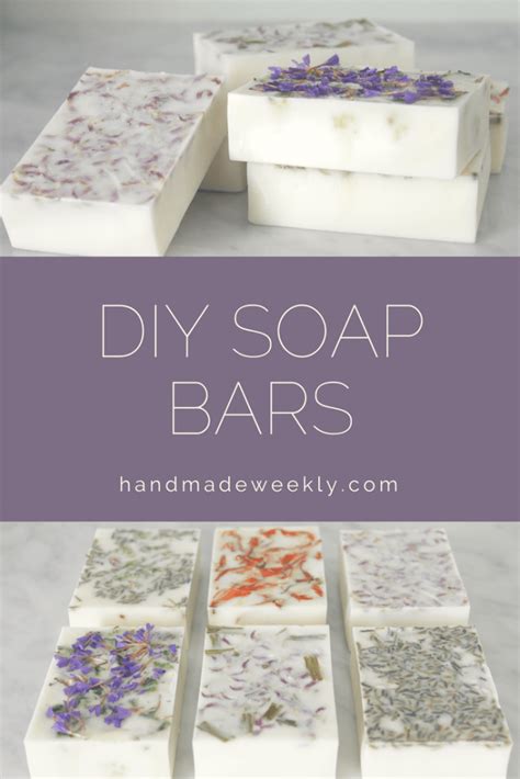 DIY Floral Soap Bars - Handmade Weekly DIY Floral Soap Bars