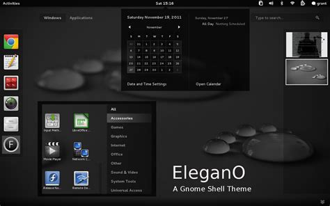 EleganO Theme for Gnome Shell 3.2 - Ubuntu/Fedora - NoobsLab | Tips for ...