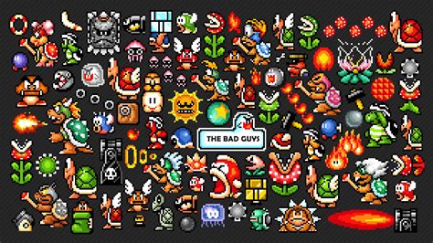 Every Enemy In SMB3 (Advance 4) Wallpaper : Mario