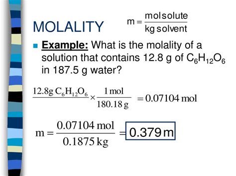 Molality Examples