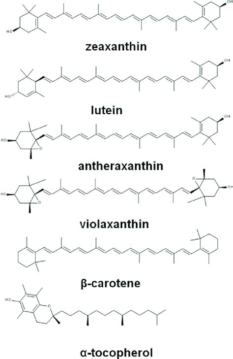 4 Chemical structure of lipophilic antioxidants in potato | Download ...