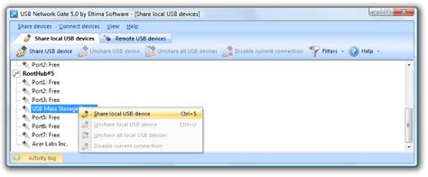 How to use usb network gate - swaginfo