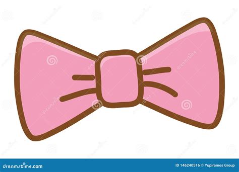 Cute hair bow ornament stock vector. Illustration of romantic - 146240516