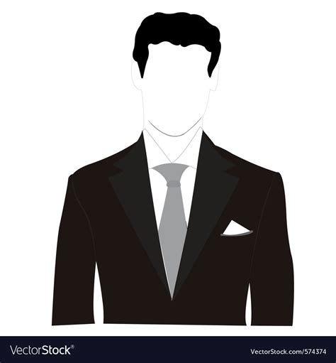 Business man silhouette Royalty Free Vector Image