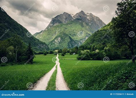 Hiking Trail in Koritnica Valley Near Bovec, Slovenia, Europe Stock ...