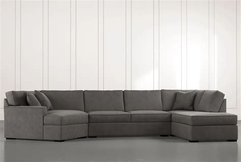 Aspen Dark Grey 3 Piece Sectional | Living Spaces