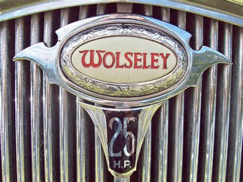 81 Wolseley Badge | Car emblem, Car hood ornaments, Car badges