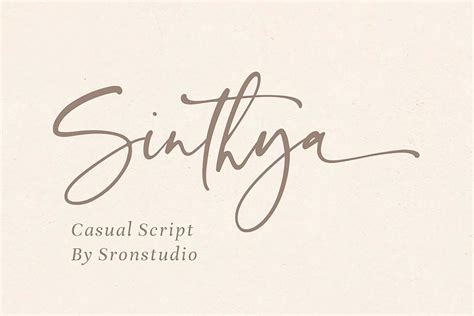 Sinthya Casual Script Font