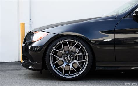 Jet Black BMW E90 335i Looks Clean With Aftermarket Wheels | Bmw, Black ...