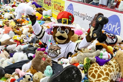 Hershey Bears set world record with 2018 Teddy Bear Toss