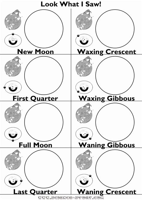 Moon Phases Worksheet Pdf Luxury 16 Best Of Moon Worksheets Printables ...