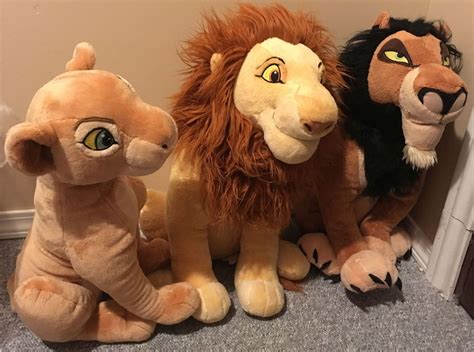 Disney Theme Parks Simba and Nala Plush 14" The Lion King Soft Plush ...