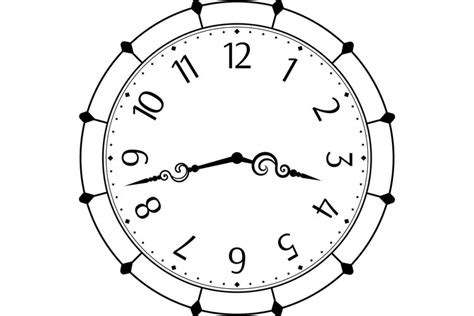 Vintage clock face SVG PNG EPS JPG (3082264)