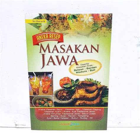 Jual RESEP MASAKAN KHAS JAWA |RESEP MENU TRADISIONAL JAWA - Jakarta ...