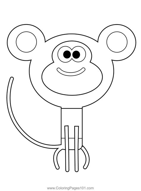 Naughty Monkey Hey Duggee Coloring Page for Kids - Free Hey Duggee ...